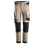 Snickers 6341 AllroundWork Stretch Kneepad Trousers Khaki/Black, 36" Waist 32" Leg-Snickers 52 - Apparel & Accessories > Clothing > Pants > Cargo Pants SALE TROUSERS