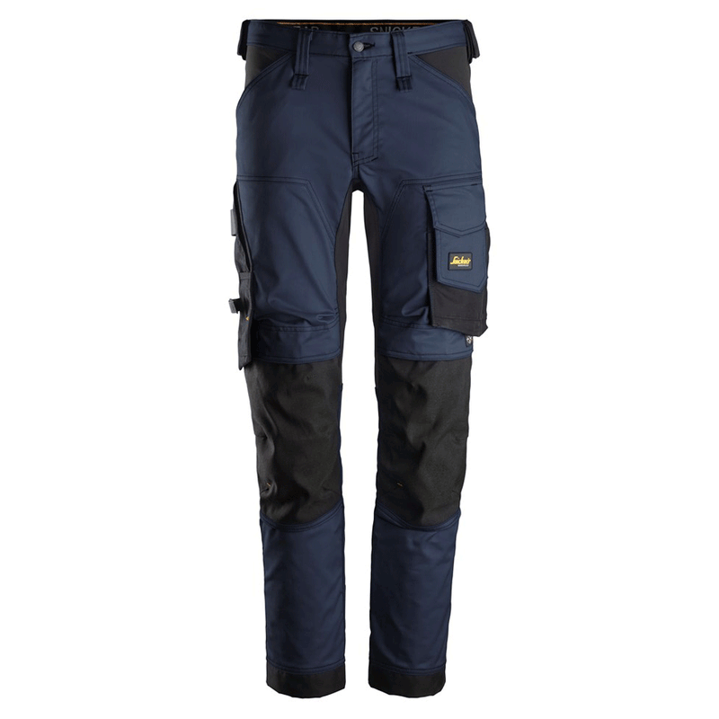 Snickers 6341 AllroundWork Stretch Kneepad Trousers Navy Blue Waist 38" Leg 30" - Apparel & Accessories > Clothing > Pants > Cargo Pants SALE TROUSERS