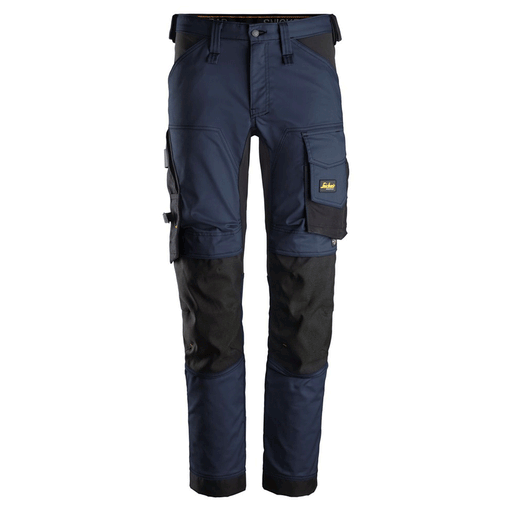Snickers 6341 AllroundWork Stretch Kneepad Trousers Navy Blue Waist 38" Leg 30" - Apparel & Accessories > Clothing > Pants > Cargo Pants SALE TROUSERS