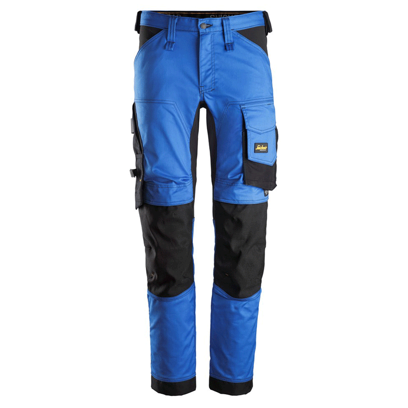 Snickers 6341 AllroundWork Stretch Kneepad Trousers True Blue - KNEE PAD TROUSERS
