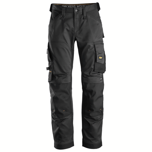 Snickers 6351 AllroundWork, Stretch Loose Fit Work Trousers Black 36" Waist, 32" Leg - Snickers Size 52 - SALE TROUSERS