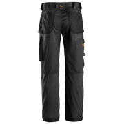 Snickers 6351 AllroundWork, Stretch Loose Fit Work Trousers Black 36" Waist, 32" Leg - Snickers Size 52 - SALE TROUSERS