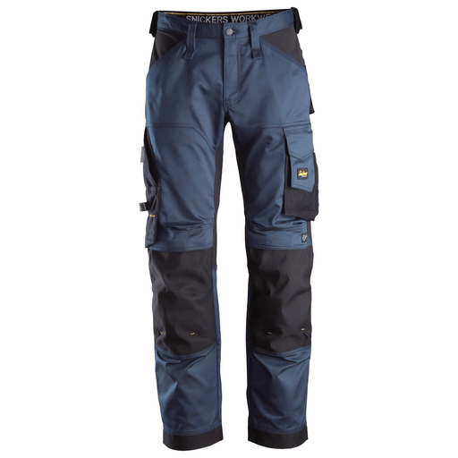 Snickers 6351 AllroundWork, Stretch Loose Fit Work Trousers Navy Blue 38" Waist, 32" Leg - Snickers Size 54 - SALE TROUSERS