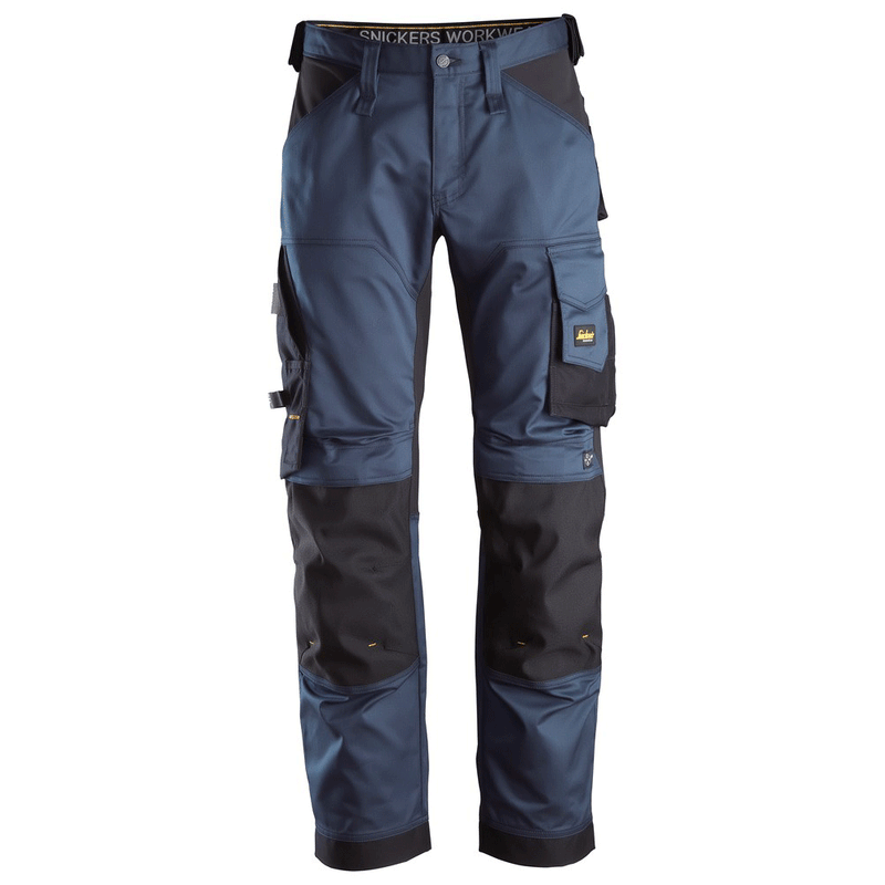 Snickers 6351 AllroundWork, Stretch Loose Fit Work Trousers Navy Blue 41" Waist, 32" Leg - Snickers Size 58 - SALE TROUSERS