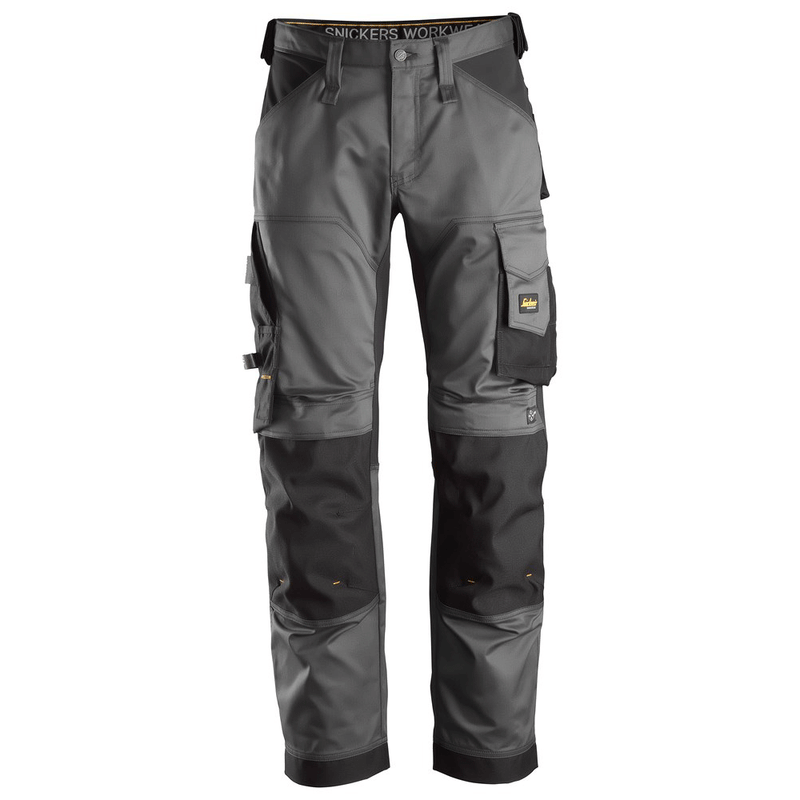 Snickers 6351 AllroundWork, Stretch Loose Fit Work Trousers Steel Grey - KNEE PAD TROUSERS