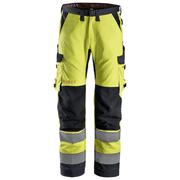 Snickers 6361 ProtecWork, Flame Retardant Arc Protection Hi-Vis Work Trousers, Class 2 - FLAME RETARDANT TROUSERS