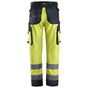Snickers 6361 ProtecWork, Flame Retardant Arc Protection Hi-Vis Work Trousers, Class 2 - FLAME RETARDANT TROUSERS