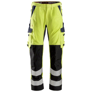 Snickers 6364 ProtecWork, Flame Retardant Arc Protection Hi-Vis Trousers, Class 2 - FLAME RETARDANT TROUSERS