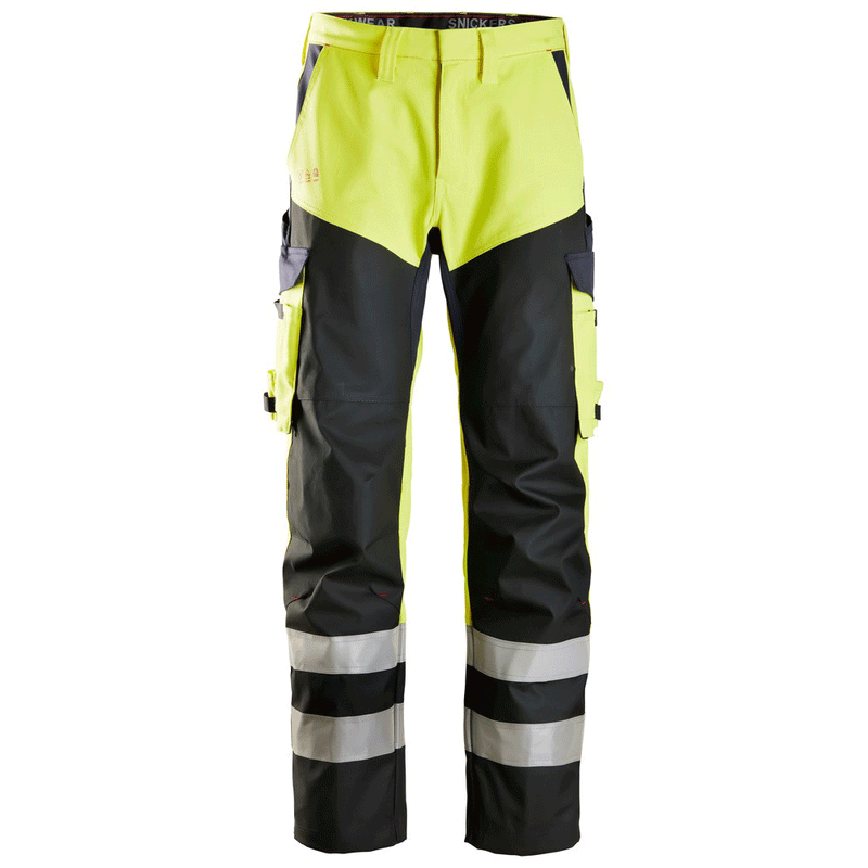 Snickers 6365 ProtecWork, Flame Retardant Arc Protection Hi-Vis Trouser, Class 1 - FLAME RETARDANT TROUSERS