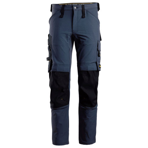 Snickers 6371 AllroundWork, Full Stretch Kneepad Trouser Navy Blue - KNEE PAD TROUSERS