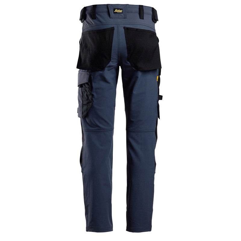 Snickers 6371 AllroundWork, Full Stretch Kneepad Trouser Navy Blue - KNEE PAD TROUSERS