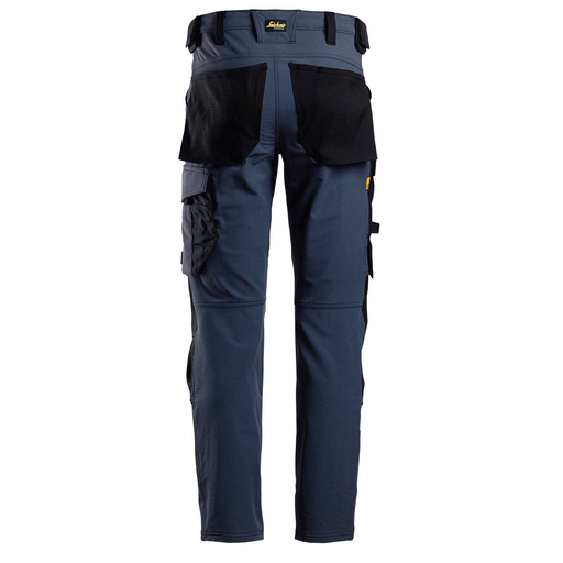 Snickers 6371 AllroundWork, Full Stretch Kneepad Trouser Navy Blue - KNEE PAD TROUSERS
