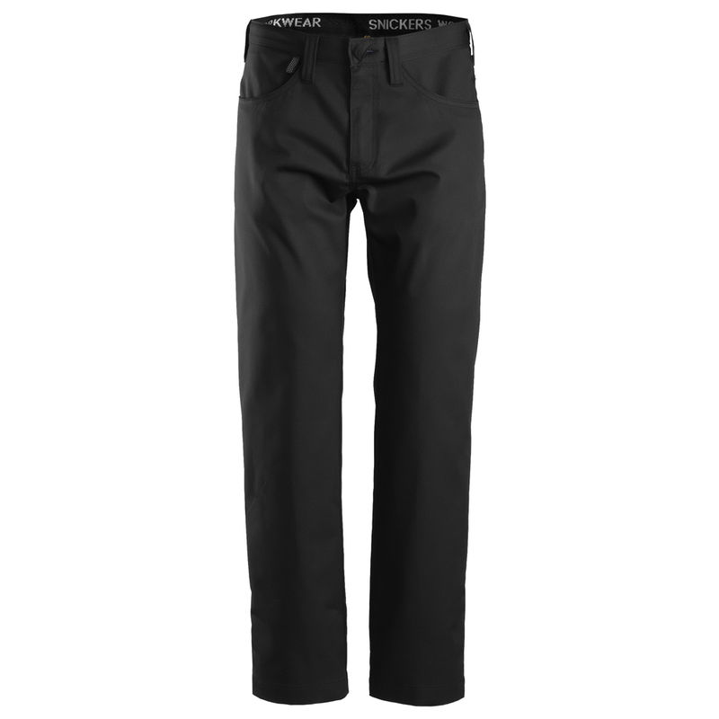 Snickers 6400 Service Chinos Black, 33" Waist 32" Leg-Snickers 96 - Apparel & Accessories > Clothing > Pants > Chinos SALE TROUSERS