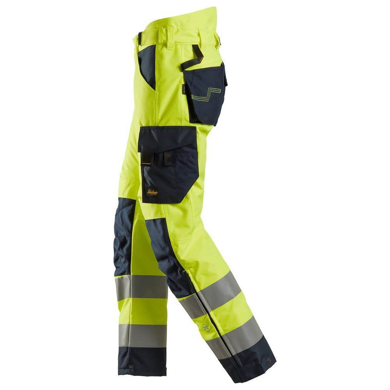 Snickers 6639 AllroundWork, Hi-Vis 37.5 Insulated Trousers+ CL2 Various Colours - HI-VIS TROUSERS