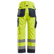 Snickers 6639 AllroundWork, Hi-Vis 37.5 Insulated Trousers+ CL2 Various Colours - HI-VIS TROUSERS