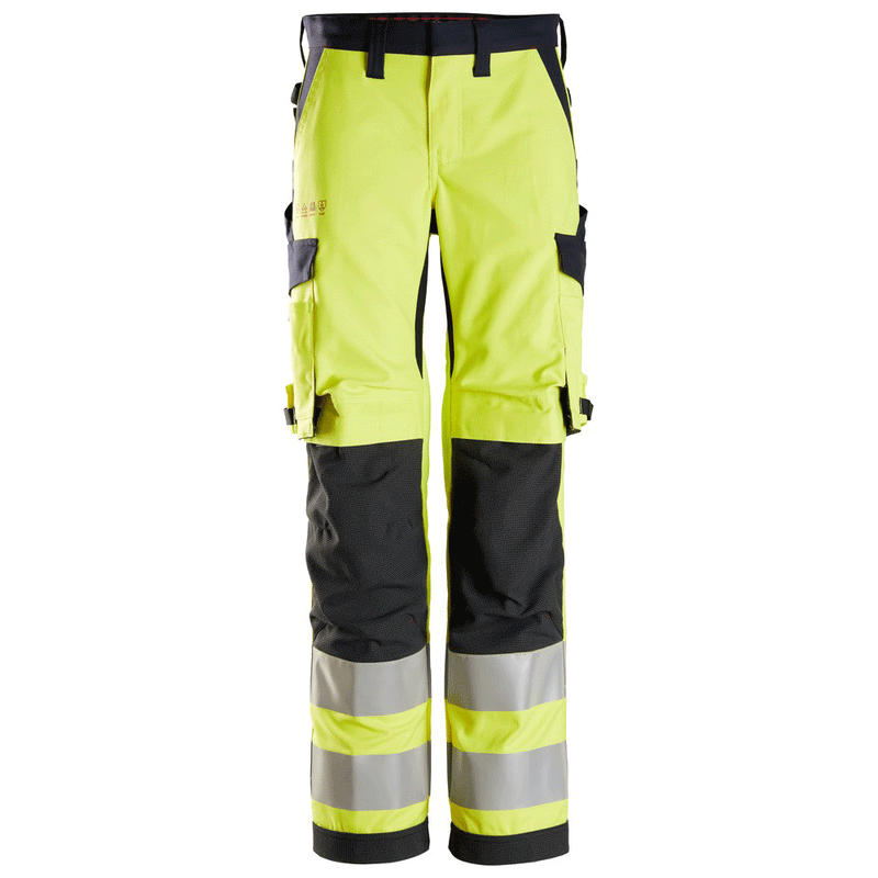 Snickers 6760 ProtecWork, Flame Retardant Womens Hi-Vis Trouser, Class 2 - WOMENS HI-VIS CLOTHING