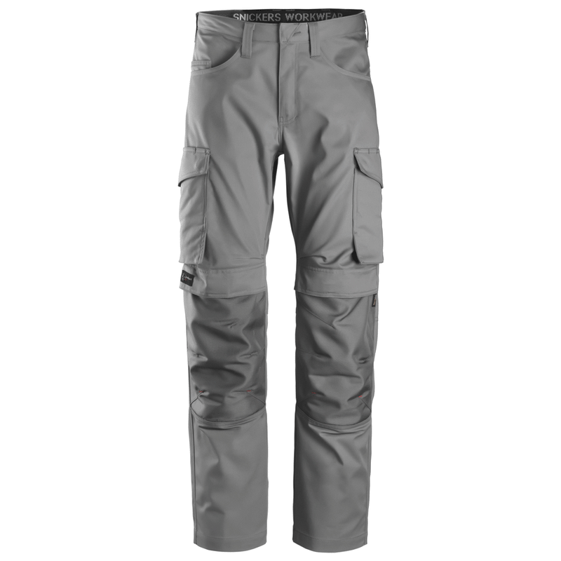 Snickers 6801 Service Trousers + Knee Pockets Grey - KNEE PAD TROUSERS