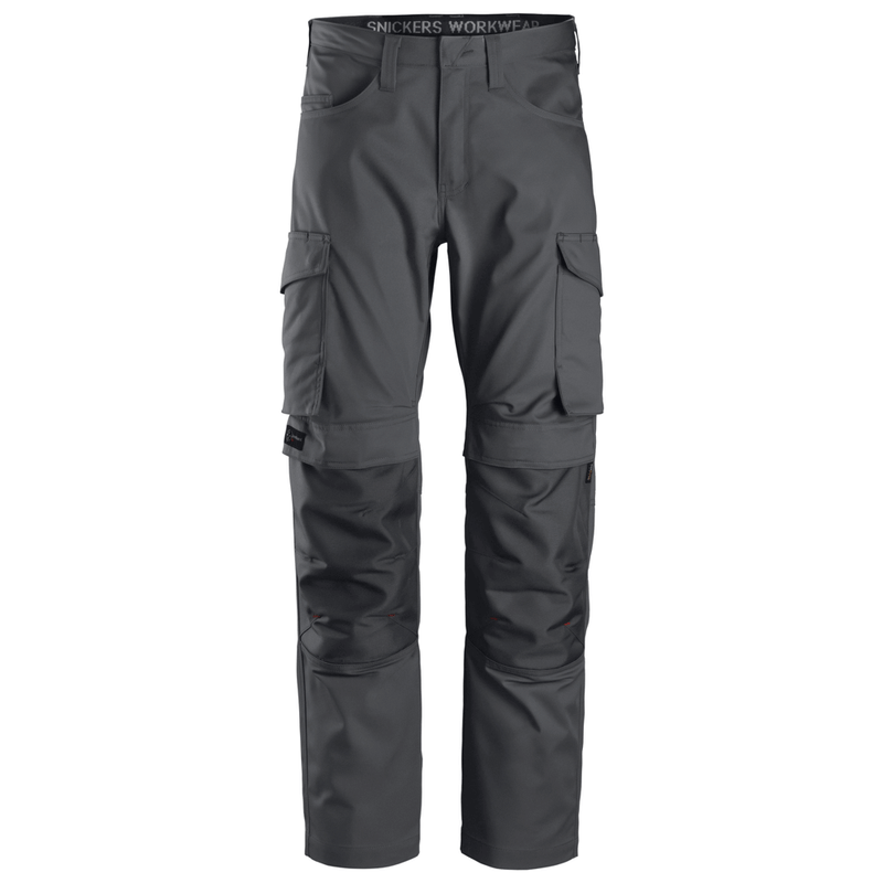 Snickers 6801 Service Trousers + Knee Pockets Steel Grey - KNEE PAD TROUSERS