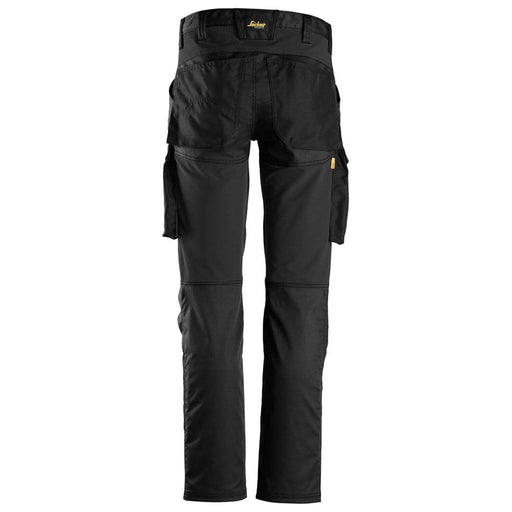 Snickers 6803 AllroundWork, Stretch Trousers without Knee Pockets Black, 31" Waist 28" Leg-Snickers 192 - Apparel & Accessories > Clothing > Pants > Cargo Pants SALE TROUSERS