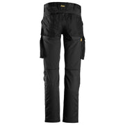 Snickers 6803 AllroundWork, Stretch Trousers without Knee Pockets Black 33" Waist - 35" Leg - Apparel & Accessories > Clothing > Pants > Cargo Pants SALE TROUSERS