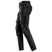 Snickers 6803 AllroundWork, Stretch Trousers without Knee Pockets Black 33" Waist - 35" Leg - Apparel & Accessories > Clothing > Pants > Cargo Pants SALE TROUSERS