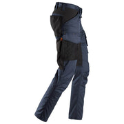 Snickers 6803 AllroundWork, Stretch Trousers without Knee Pockets Navy - CARGO & COMBAT TROUSERS