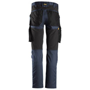 Snickers 6803 AllroundWork, Stretch Trousers without Knee Pockets Navy, Waist 36" Leg 32"-Snickers 52 - Apparel & Accessories > Clothing > Uniforms & Workwear > Contractor Pants & Coveralls SALE TROUSERS