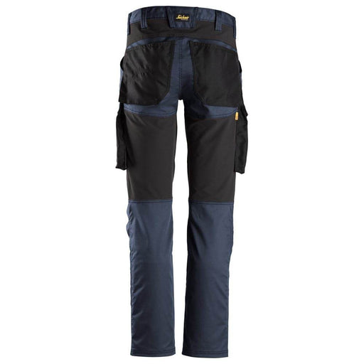 Snickers 6803 AllroundWork, Stretch Trousers without Knee Pockets Navy, Waist 36" Leg 32"-Snickers 52 - Apparel & Accessories > Clothing > Uniforms & Workwear > Contractor Pants & Coveralls SALE TROUSERS