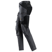 Snickers 6803 AllroundWork, Stretch Trousers without Knee Pockets Steel Grey, 35" Waist 37" Leg-Snickers 250 - Apparel & Accessories > Clothing > Uniforms & Workwear > Contractor Pants & Coveralls SALE TROUSERS