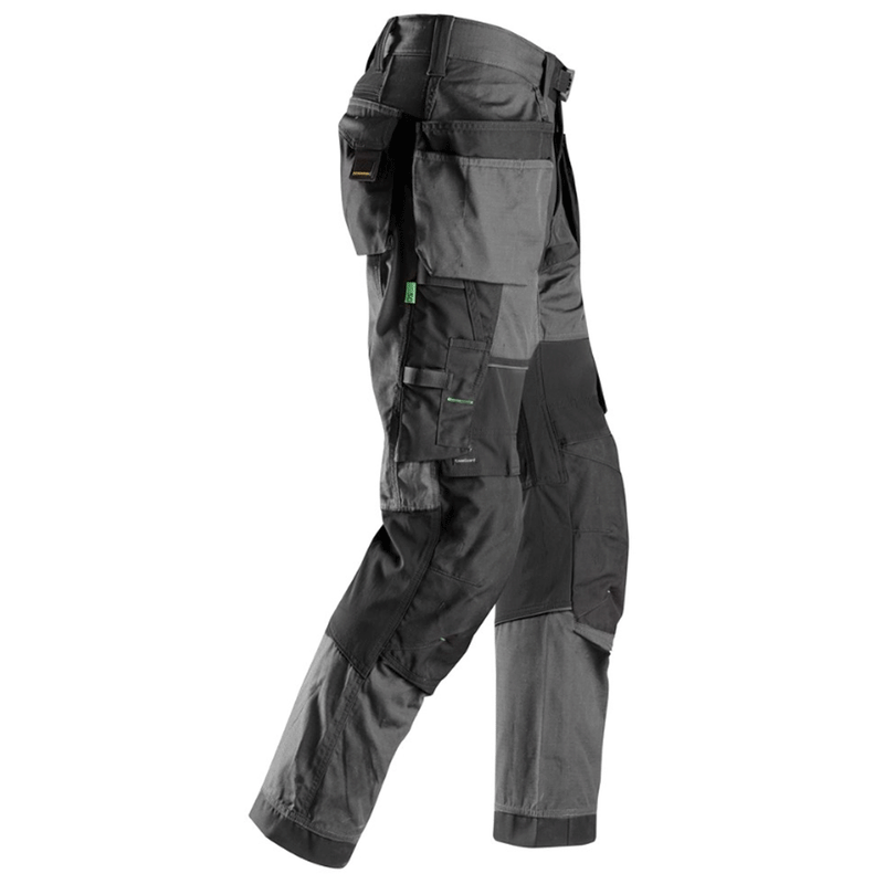 Snickers 6902 FlexiWork, Kneepad Holster Pocket Work Trousers Steel Grey - KNEE PAD TROUSERS