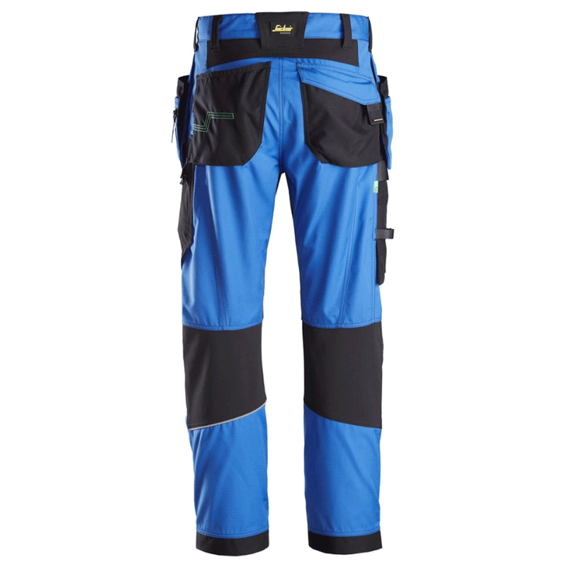 Snickers 6902 FlexiWork, Kneepad Holster Pocket Work Trousers True Blue - KNEE PAD TROUSERS