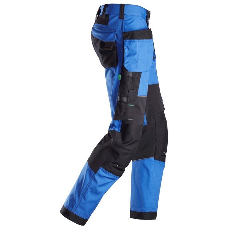 Snickers 6902 FlexiWork, Kneepad Holster Pocket Work Trousers True Blue - KNEE PAD TROUSERS
