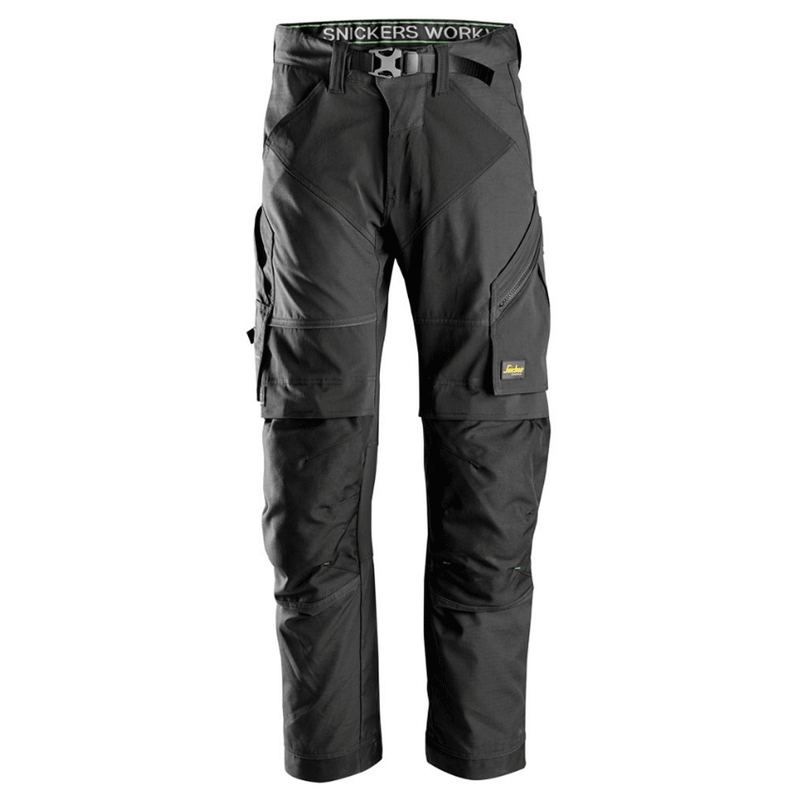 Snickers 6903 FlexiWork Stretch Kneepad Work Trousers Black 36" Waist 28" Leg - Snickers Size 204 - Apparel & Accessories > Clothing > Uniforms & Workwear > Contractor Pants & Coveralls SALE TROUSERS