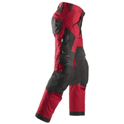 Snickers 6903 FlexiWork Stretch Kneepad Work Trousers Chilli Red - KNEE PAD TROUSERS