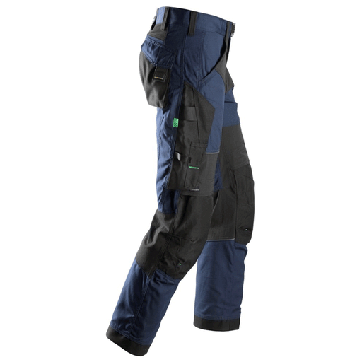 Snickers 6903 FlexiWork Stretch Kneepad Work Trousers Navy Blue - KNEE PAD TROUSERS