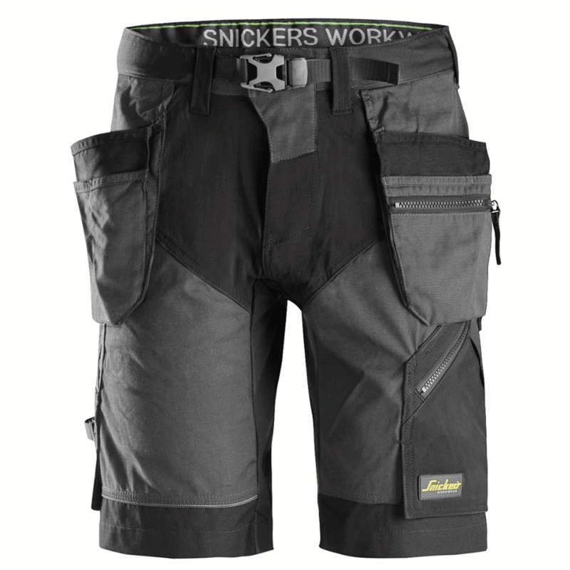 Snickers 6904 FlexiWork Holster Pocket Work Shorts Various Colours - Apparel & Accessories > Clothing > Uniforms > Contractor Pants & Coveralls SHORTS