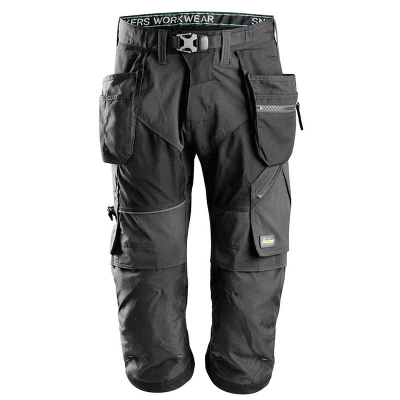 Snickers 6905 FlexiWork Holster Pocket Pirate Work Trousers Black, 39" Waist Short Leg-Snickers 112 - Apparel & Accessories > Clothing > Uniforms & Workwear > Contractor Pants & Coveralls SALE TROUSERS