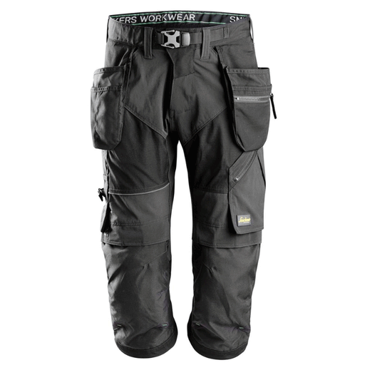 Snickers 6905 FlexiWork Holster Pocket Pirate Work Trousers Black, 35" Waist Short Leg-Snickers 100 - Apparel & Accessories > Clothing > Uniforms & Workwear > Contractor Pants & Coveralls SALE TROUSERS