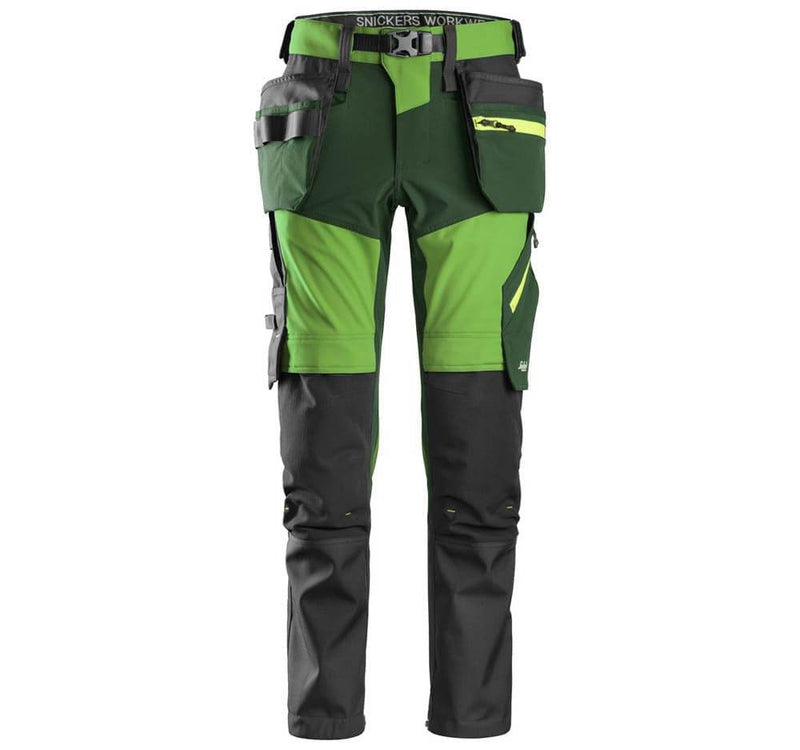 Snickers 6940 FlexiWork, Stretch Work Knee Pad Holster Pocket Trousers Various Colours - KNEE PAD TROUSERS
