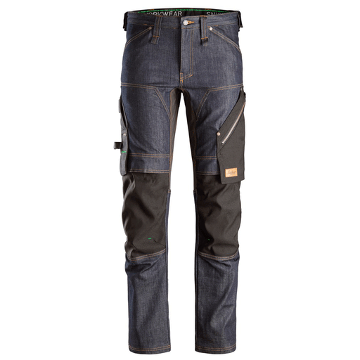 Snickers 6956 FlexiWork, Denim Knee Pad Work Trousers - JEANS & DENIM TROUSERS