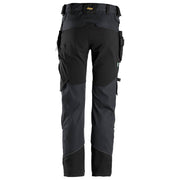 Snickers 6972 FlexiWork, Work Trousers+ Detachable Holster Pockets Steel Grey 36" Waist - 32" Leg - Apparel & Accessories > Clothing > Uniforms & Workwear > Contractor Pants & Coveralls SALE TROUSERS