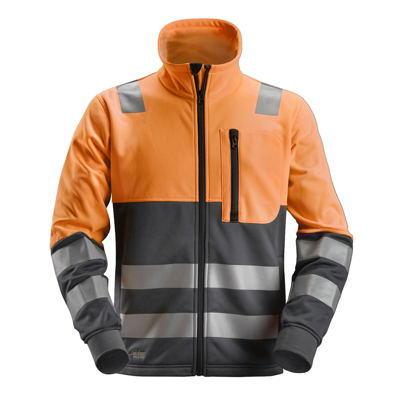 Snickers 8035 AllroundWork, Hi-Vis FZ Jacket CL2 Various Colours - HI-VIS JACKETS & COATS