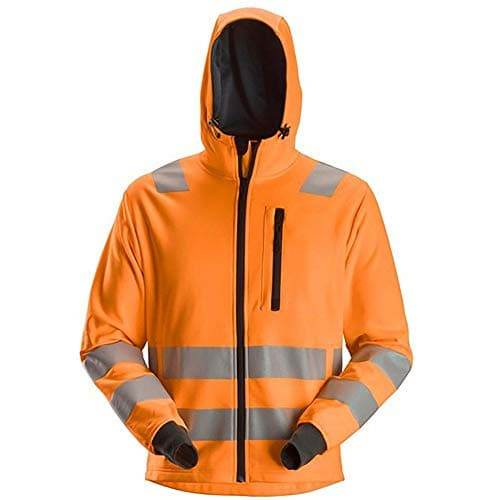 Snickers 8039 AllroundWork Hi-Vis FZ Hoodie CL2/CL3 Various Colours - HI-VIS JACKETS & COATS