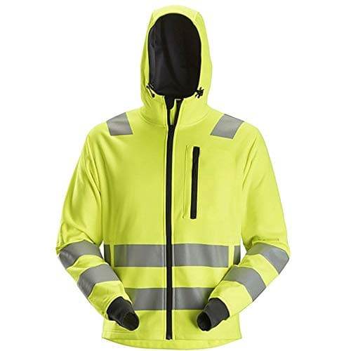 Snickers 8039 AllroundWork Hi-Vis FZ Hoodie CL2/CL3 Various Colours - HI-VIS JACKETS & COATS