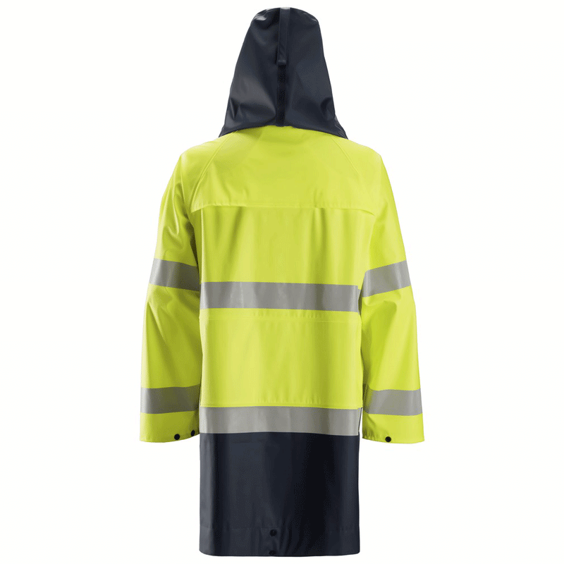 Snickers 8261 ProtecWork, Flame Retardant PU Hi-Vis Rain Jacket, Class 3 - FLAME RETARDANT JACKETS