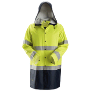 Snickers 8261 ProtecWork, Flame Retardant PU Hi-Vis Rain Jacket, Class 3 - FLAME RETARDANT JACKETS