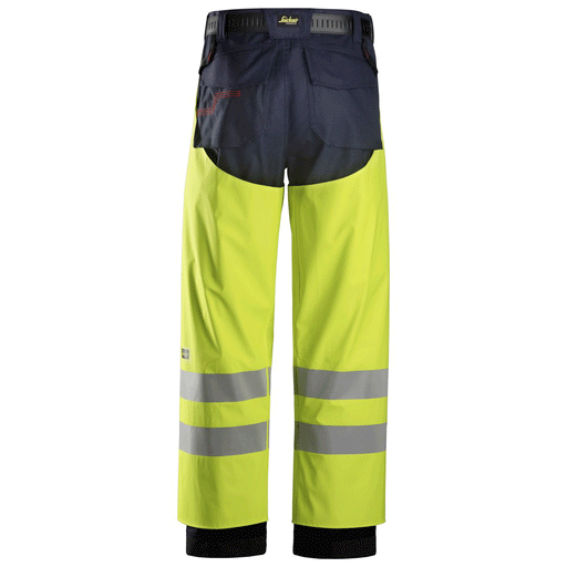 Snickers 8269 ProtecWork, Flame Retardant PU Hi-Vis Rain Chaps, Class 2 - FLAME RETARDANT TROUSERS