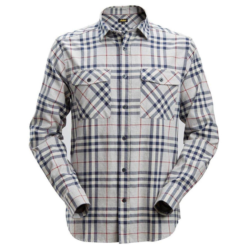 Snickers 8516 AllroundWork Flannel Checked Long Sleeve Shirt Various Colours - SHIRTS