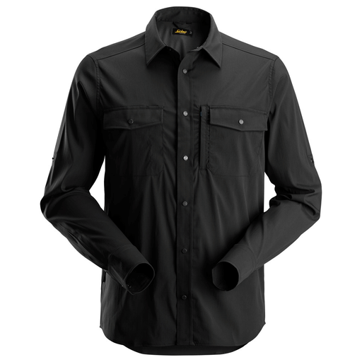 Snickers 8521 LiteWork, Wicking Long Sleeve Shirt Black Medium - Apparel & Accessories > Clothing > Clothing Tops > Shirts SALE SHIRTS