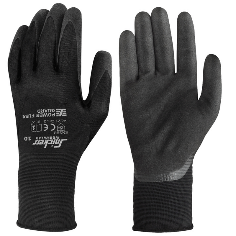 Snickers 9327 Power Flex Guard Gloves - LIQUID PROTECTION GLOVES